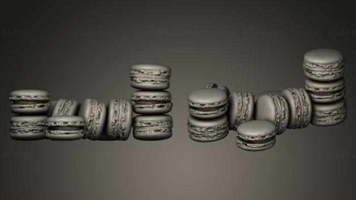 Miscellaneous figurines and statues (Macarons, STKR_0280) 3D models for cnc